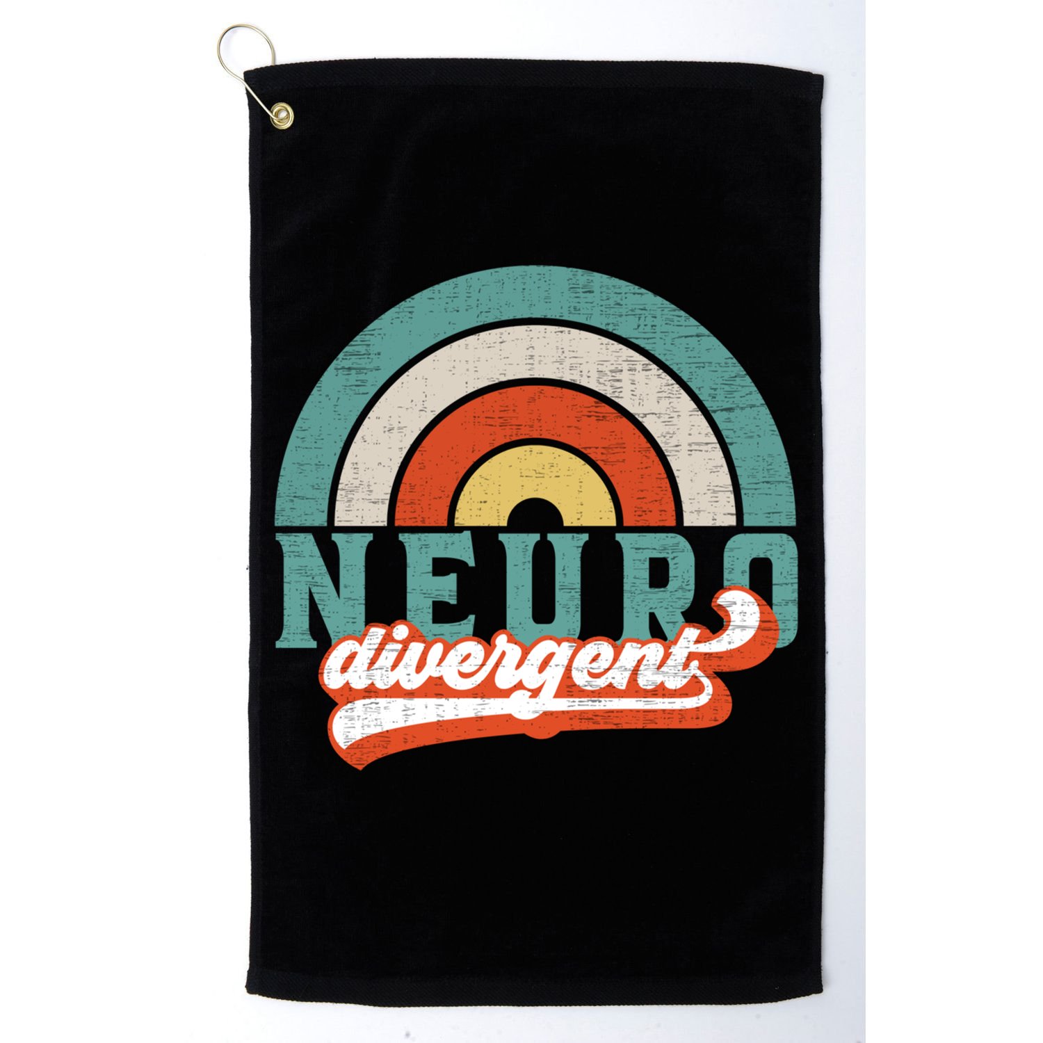 Neurodivergent Pride Utism Adhd And Asd Awareness Gift Golf Towel