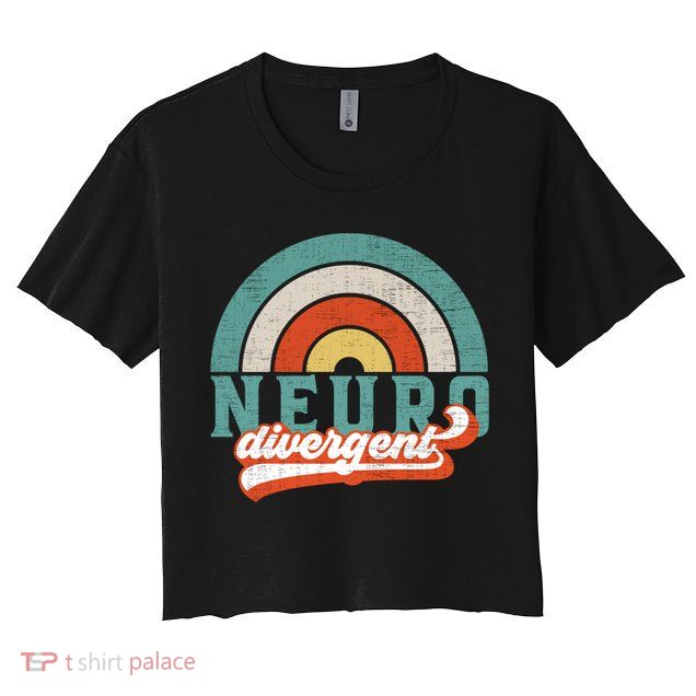 Neurodivergent Pride Utism Adhd And Asd Awareness Gift Crop Top
