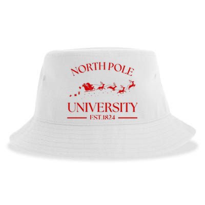 North Pole University Christmas Sustainable Bucket Hat