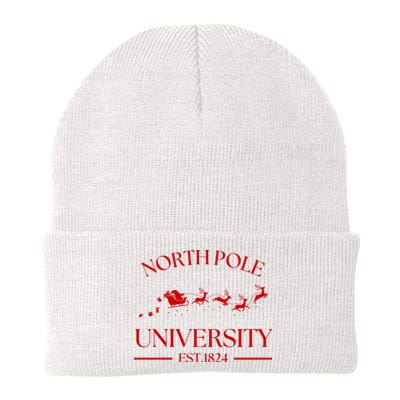 North Pole University Christmas Knit Cap Winter Beanie