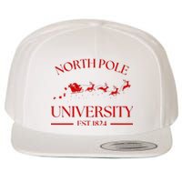 North Pole University Christmas Wool Snapback Cap