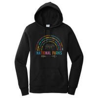 National Parks USA List Word Cloud Bear Camping Women's Pullover Hoodie