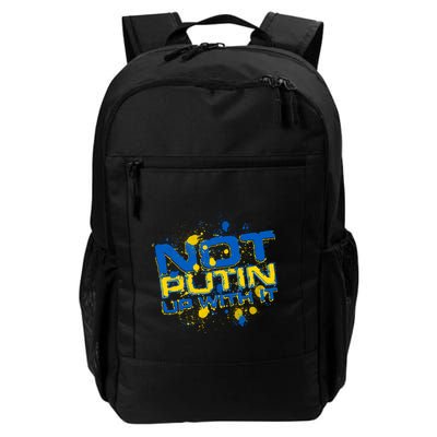 Not Putin Up With It Ukraine Backpack