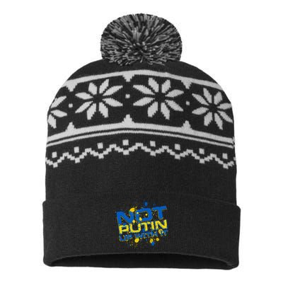 Not Putin Up With It Ukraine USA-Made Snowflake Beanie