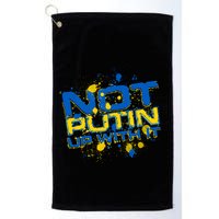 Not Putin Up With It Ukraine Golf Towel