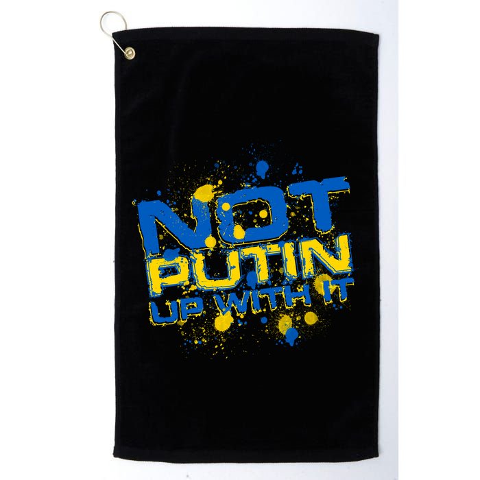 Not Putin Up With It Ukraine Golf Towel