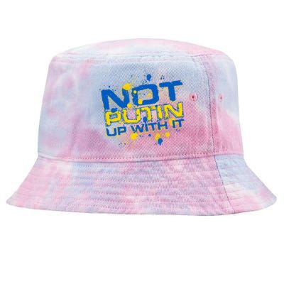 Not Putin Up With It Ukraine Tie-Dyed Bucket Hat