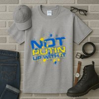 Not Putin Up With It Ukraine Tall T-Shirt
