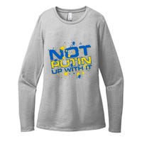 Not Putin Up With It Ukraine Womens CVC Long Sleeve Shirt