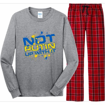 Not Putin Up With It Ukraine Long Sleeve Pajama Set