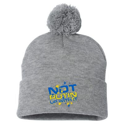 Not Putin Up With It Ukraine Pom Pom 12in Knit Beanie