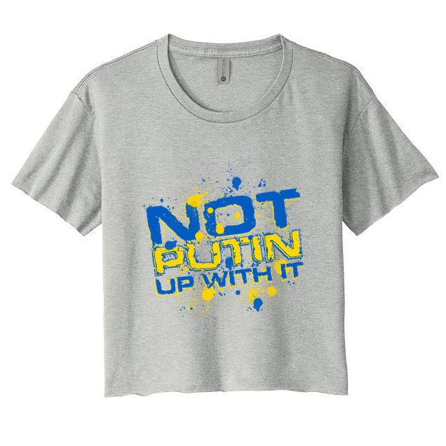 Not Putin Up With It Ukraine Crop Top