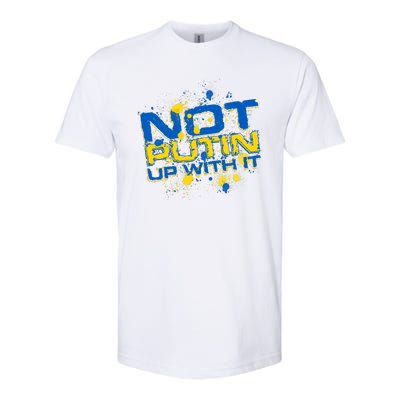 Not Putin Up With It Ukraine Softstyle CVC T-Shirt