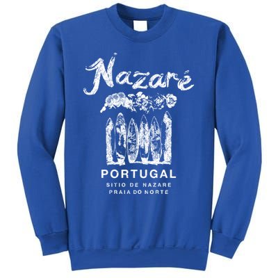 Nazare Portugal Vintage Surfing Meaningful Gift Sweatshirt