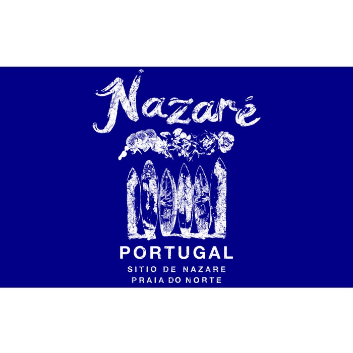 Nazare Portugal Vintage Surfing Meaningful Gift Bumper Sticker