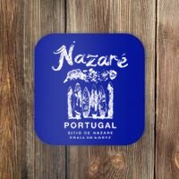 Nazare Portugal Vintage Surfing Meaningful Gift Coaster