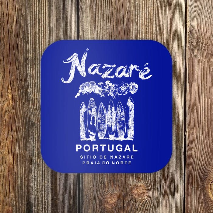 Nazare Portugal Vintage Surfing Meaningful Gift Coaster