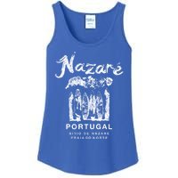 Nazare Portugal Vintage Surfing Meaningful Gift Ladies Essential Tank