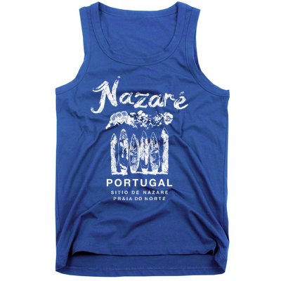 Nazare Portugal Vintage Surfing Meaningful Gift Tank Top