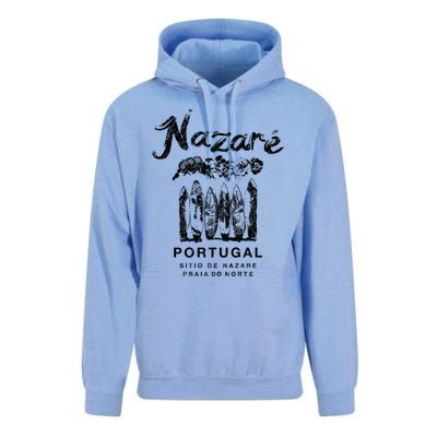 Nazare Portugal Vintage Surfing Meaningful Gift Unisex Surf Hoodie