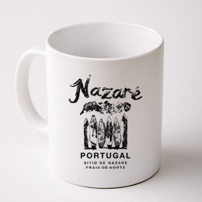 Nazare Portugal Vintage Surfing Meaningful Gift Coffee Mug