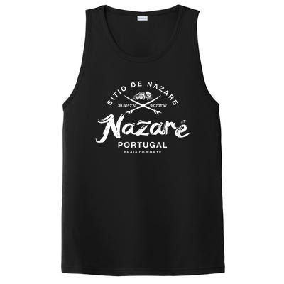 Nazare Portugal Vintage Surfing Gift PosiCharge Competitor Tank