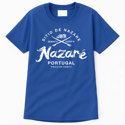 Nazare Portugal Vintage Surfing Gift Tall T-Shirt