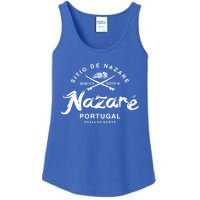 Nazare Portugal Vintage Surfing Gift Ladies Essential Tank