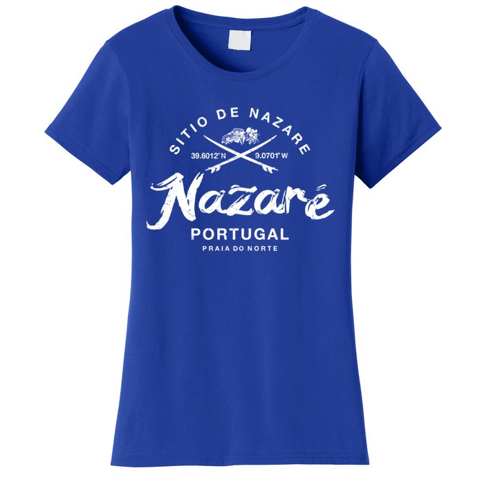 Nazare Portugal Vintage Surfing Gift Women's T-Shirt