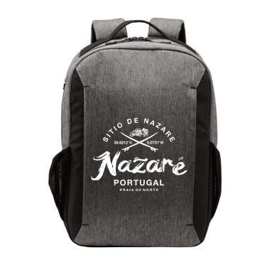 Nazare Portugal Vintage Surfing Gift Vector Backpack