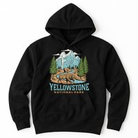 National Park Vintage Wyoming Parks Lover Adventure Outdoors Camping Travel Hoodie