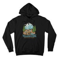 National Park Vintage Wyoming Parks Lover Adventure Outdoors Camping Travel Tall Hoodie