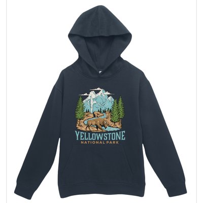 National Park Vintage Wyoming Parks Lover Adventure Outdoors Camping Travel Urban Pullover Hoodie