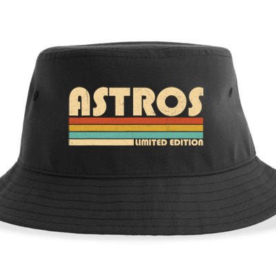 Name Personalized Vintage Retro Sport Name Sustainable Bucket Hat