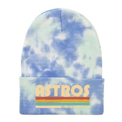 Name Personalized Vintage Retro Sport Name Tie Dye 12in Knit Beanie