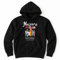 Nazare Portugal Vintage Surfing Gift Hoodie