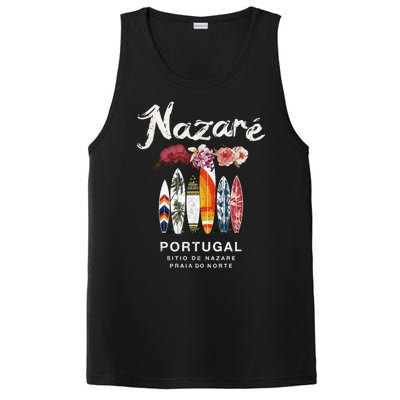 Nazare Portugal Vintage Surfing Gift PosiCharge Competitor Tank