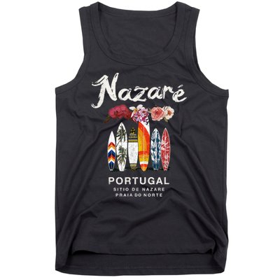 Nazare Portugal Vintage Surfing Gift Tank Top