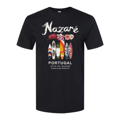 Nazare Portugal Vintage Surfing Gift Softstyle® CVC T-Shirt