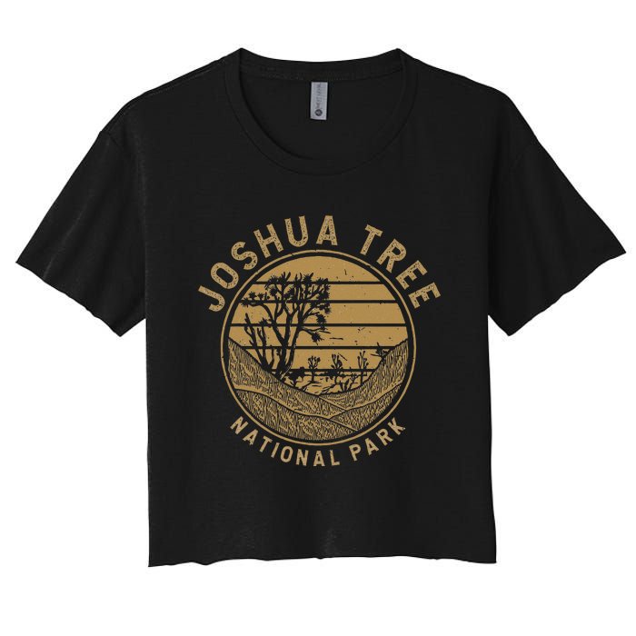 National Park Vacation Joshua Tree Women's Crop Top Tee