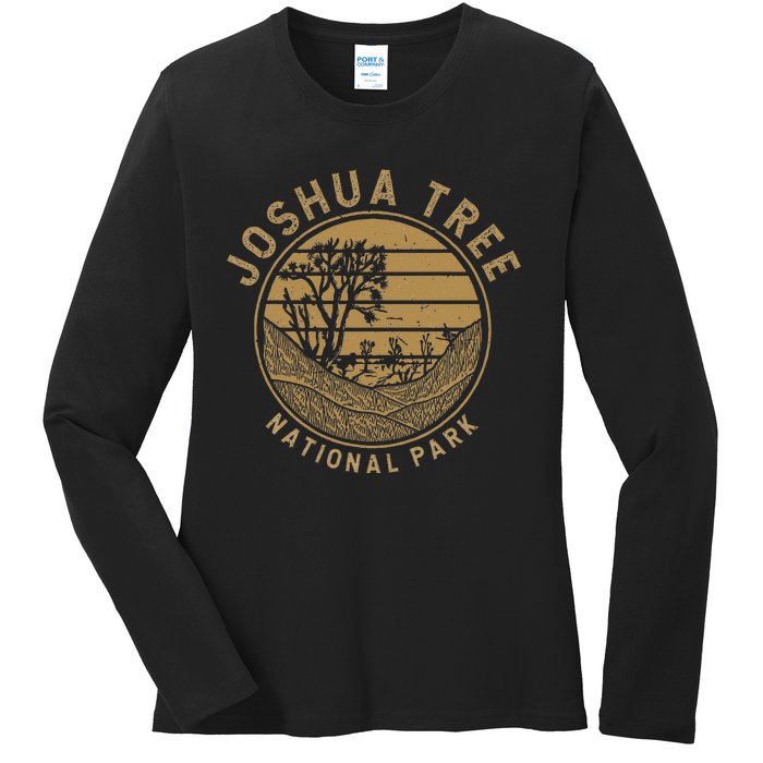 National Park Vacation Joshua Tree Ladies Long Sleeve Shirt