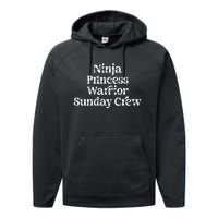 Ninja Princess Warrior Sunday Crew Performance Fleece Hoodie