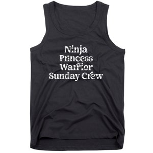 Ninja Princess Warrior Sunday Crew Tank Top