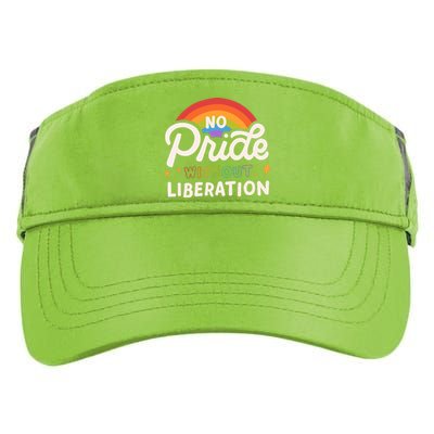 No Pride Without Liberation Lgbtq+ Activism Adult Drive Performance Visor