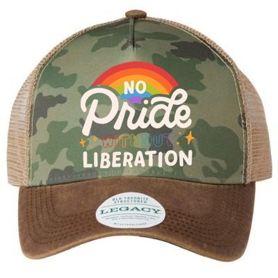 No Pride Without Liberation Lgbtq+ Activism Legacy Tie Dye Trucker Hat