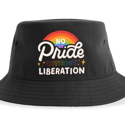 No Pride Without Liberation Lgbtq+ Activism Sustainable Bucket Hat