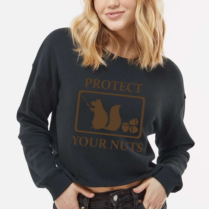 New Protect Your Nuts Cropped Pullover Crew
