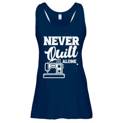 Never Quilt Alone Quilting Ladies Essential Flowy Tank