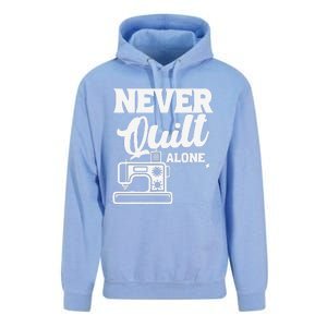 Never Quilt Alone Quilting Unisex Surf Hoodie