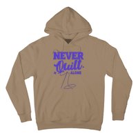 Never Quilt Alone Quilting Hoodie